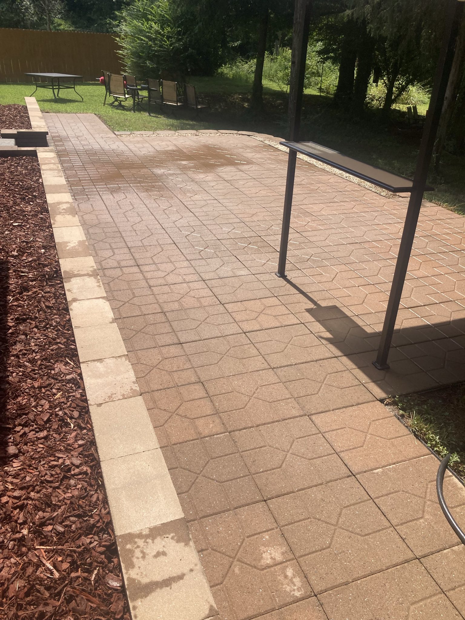Patio after cleaning